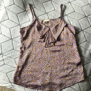 Spring Floral Polka Dot Top